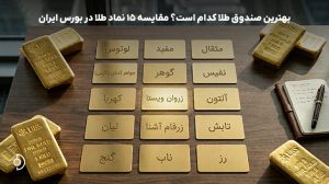 بهترین صندوق طلا کدام است؟ مقایسه ۱۵ نماد طلا در بورس ایران