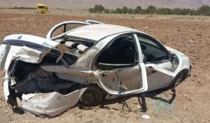امدادرسانی هلال‌احمر به ۴ مصدوم تصادف در محور فرخشهر – دستگرد