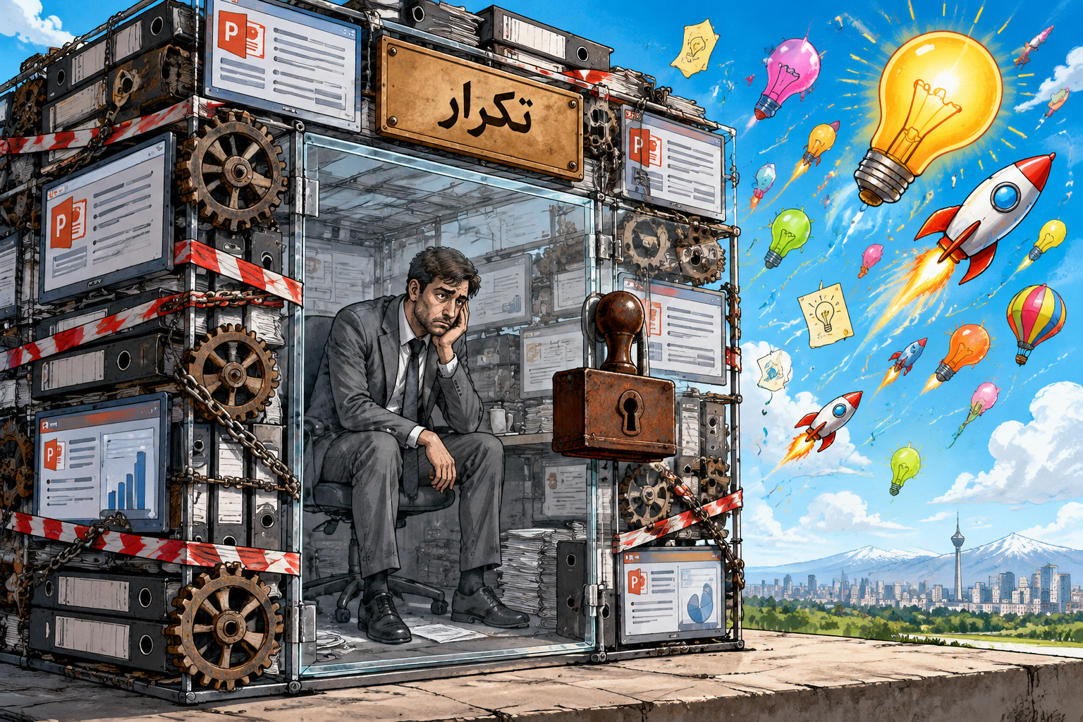 مرگ سوال زمانی که مسئولان سازمان ها از ایده جدید می ترسند/ فقر ایدهها، سازمانها و کشورها را می بلعد/ نشانهشناسی بالینی مرگ درونی سازمان